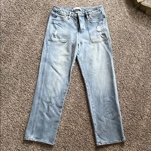 KanCan Sky Blue Cropped Jeans